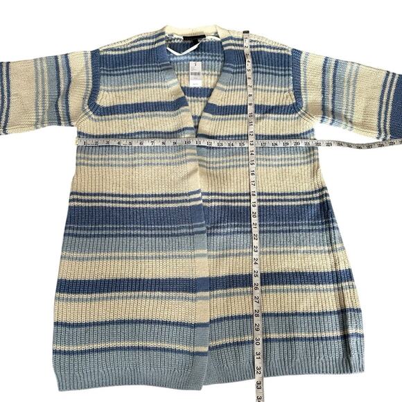 NEW Lane Bryant Open-Front Cardigan - Stripe Size 14/16 - Picture 8 of 11